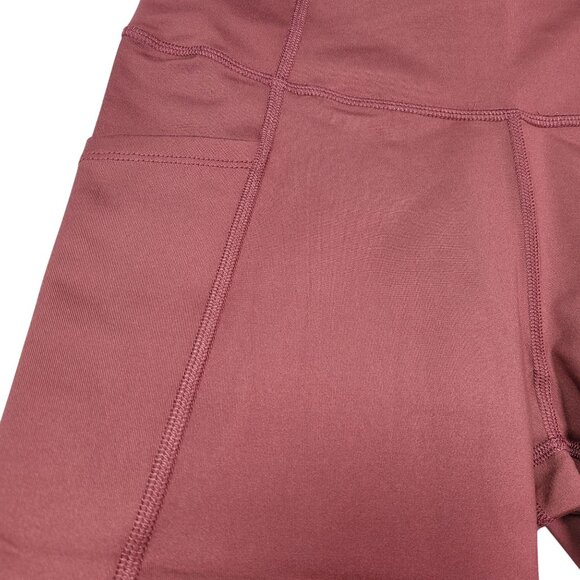 Core 10 Women's High-Waisted Yoga Shorts Slim Fit With Pockets Pink Small - Picture 3 of 8